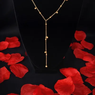 Collier cascade doré 